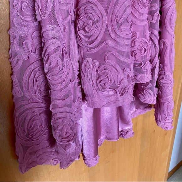 Le Chateau Strapless Rosette Formal Dress - Picture 8 of 10